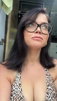 Selfie Video Smoking in Glasses
