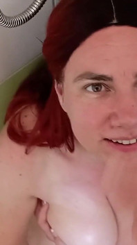 Chubby Redhead Gets Pissed in Her Mouth Swallowing It