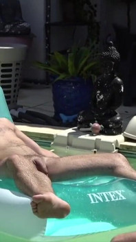 Jimy fucked raw by Fred in the swimming pool outdoor