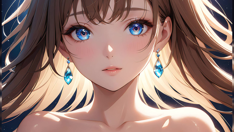 LustRender: Joie tranquille : une belle jeune femme dans une lumière magique