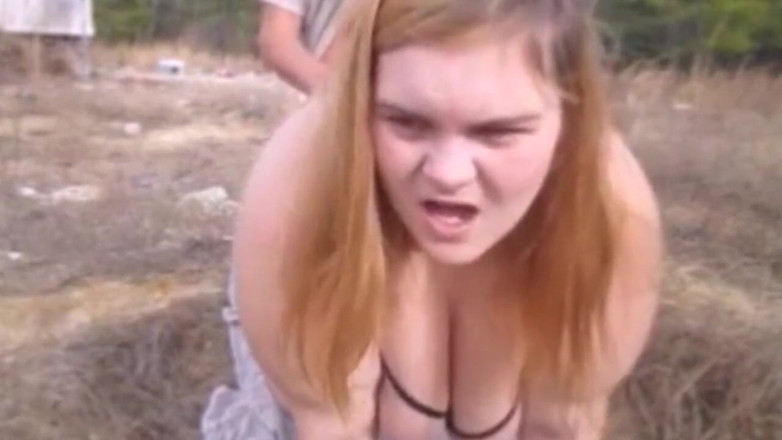 Fat House Wife: Gave her an anal shocker made her jump crying aim...