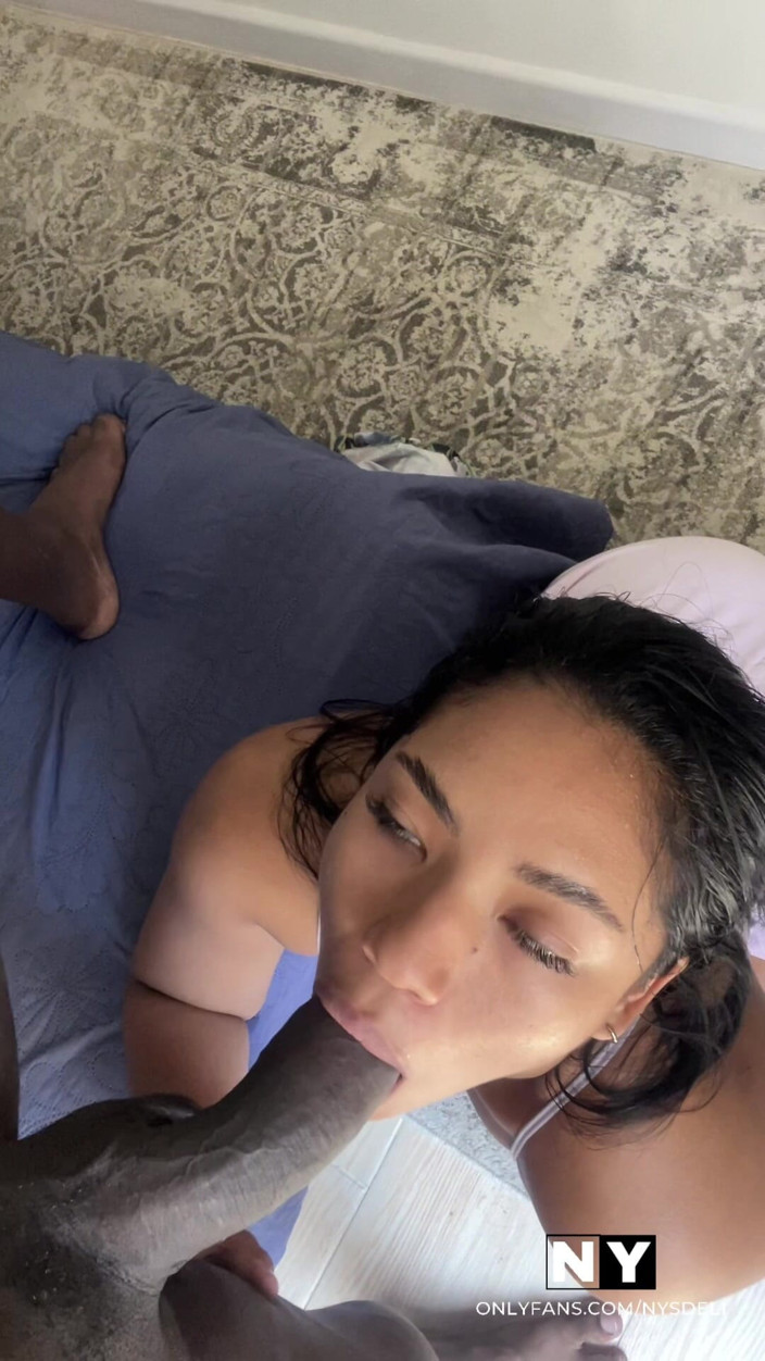 Nysdel: Sloppy POV Blowjob for BBC -amateur Couple- Nysdel