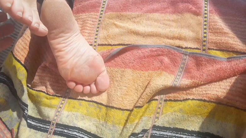Selena701: Mature Blonde Wife Enjoys Foot Fetish