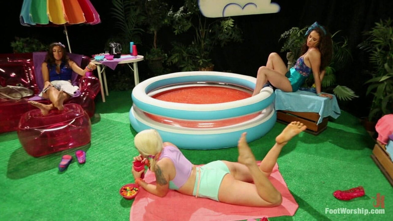 Foot Worship by Kink: Ayak fetişi, lezbiyen ayak sokma, jöle ve dölleme