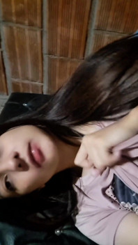 Latina Touches Herself on Video Call