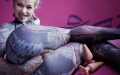 Solo Anal Fisting - Toys and Plugs for Tattoo Girl - Asshole Streching