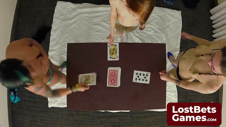 Lost Bets Games: The Strip High Card Winner Cums Hard on a Loser's...