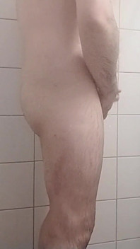 Hairy Gay in Shower