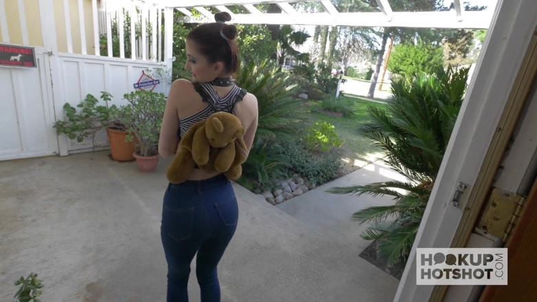 Hookup Hotshot: Cute teen Hailey Little tries online dating and gets rough...