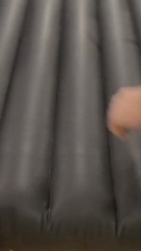 Fuck and cum on airmatress