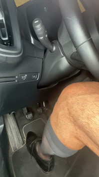 Playing in Socks in the Car
