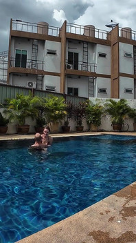Sfw Playing About in Our Swimming Pool