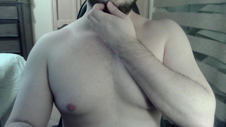 Himbo_Fox: Muskularny Jock pręży mięśnie na puszki