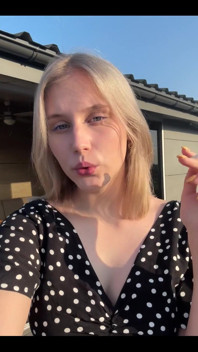 Cutie Smoking