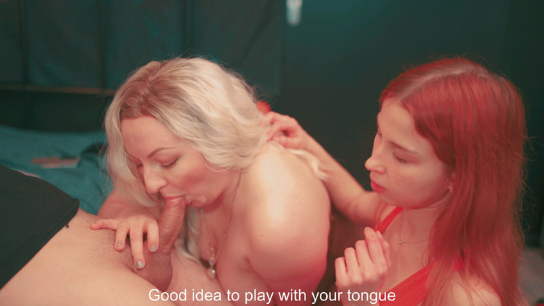 Arya Grander: 継母が継娘に懇願する:「チンポしゃぶりを教えて」 - 私たちは二人とも義理の兄に顔面を犯された