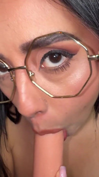 POV Teacher Gets Very Horny and Fucks with Her Dildo and Her Hitachi