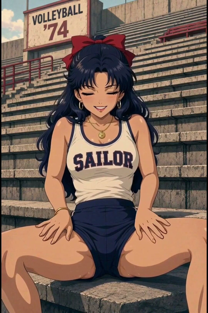 Wertstofsamler: 3D Anime Team Sailor Cheers on Volleyball Team From the...
