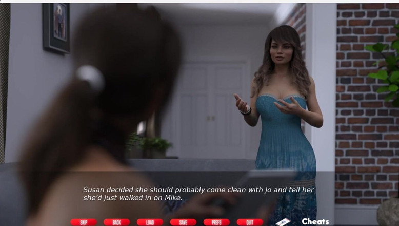 XXX Games Bunk: Naughty Neighbor - ゲームプレイ - ロールプレイ - ジョーが過去の淫らな写真をスーザンに見せる