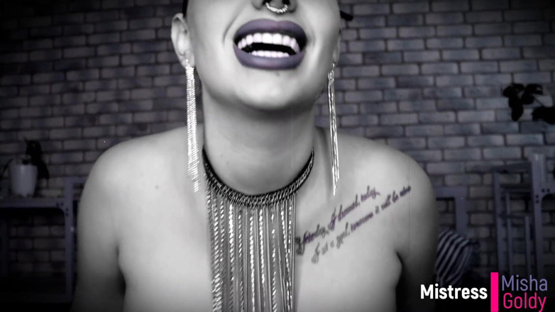 Goddess Misha Goldy: Demonic sensual tit worship JOI