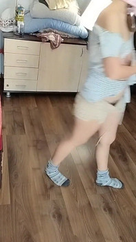 Sexy Brünette, Die Nackte Hausarbeiten Macht.