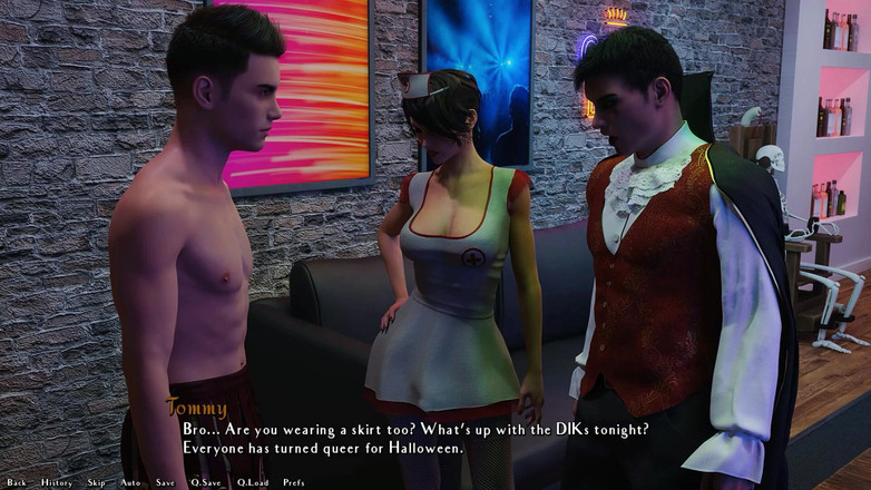 LoveSkySan69Real: Menjadi Dik 0.9.1 Vixens Bahagian 286 Parti Halloween miang oleh Loveskysan69