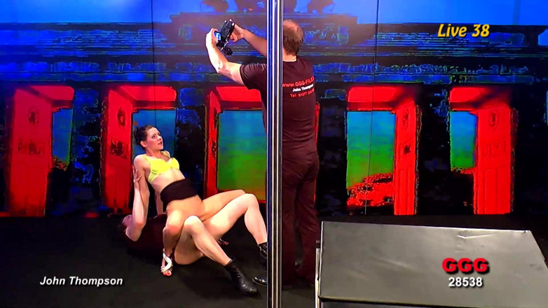 GGG John Thompson Studio: Ggg Live Bukkake - Slut Gets Face Flooded with Cum