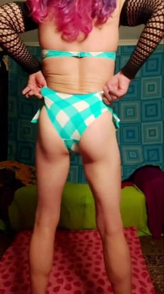Bikini play and suit with chain panty cumshot ending thumbnail