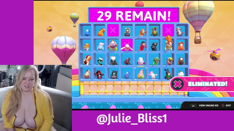 Julie Bliss: Fall Guys - Gamergirl - Livegaming
