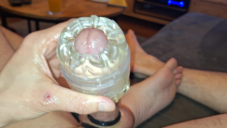 SteveSmokeHolland: My POV #188 Fleshlight Fuck, Anal Vibrator &amp; Cockring