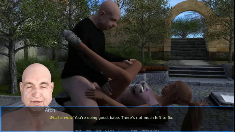 Dirty GamesXxX: Liza's story-: guy fucks a silly girl in outdoor park -...