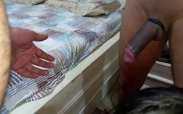 Girlnona: My Husband Helps Me to Deepthroat Big Black Cock Sucking...