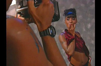 Outdoor pervs: Ébano con perfecto culo toma bbc