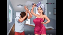 Kisah musim panas - anon melihat adik tirinya bugil saat dia mandi dan gadis-gadis bugil lainnya
