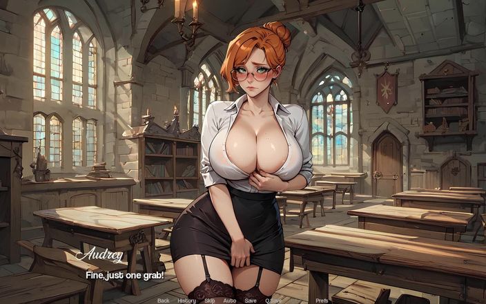 Dirty GamesXxX: Колледж Mysteria: Средневековая студентка делит своего бойфренда с горячими шлюшками - эпизод 4