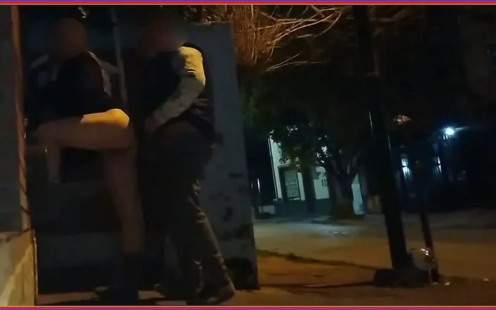 Activecouplearg: Risky Sex Outdoors and Flashing Her Pussy on the Streets...