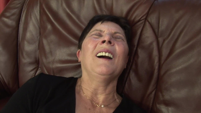 Solo Sex: 65 years old granny loves her dildo!