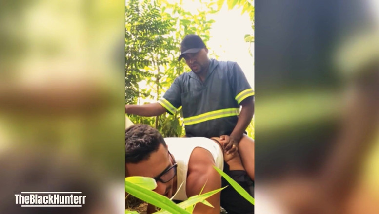TheBlacKHunterr: Workers Eating Colleague's Ass and Cumming in His Mouth
