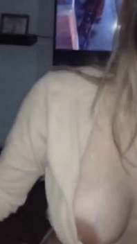 Girl Next Door Sucking Two Big Cocks of Her Friends