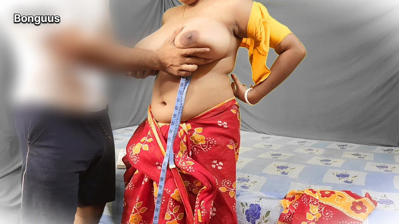Riya Bonguus: Šaty krejčí šuká velká prsa MILF pak stříkání do její kundičky
