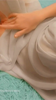 Small Pussy in a Transparent Dress Gets an Orgasm