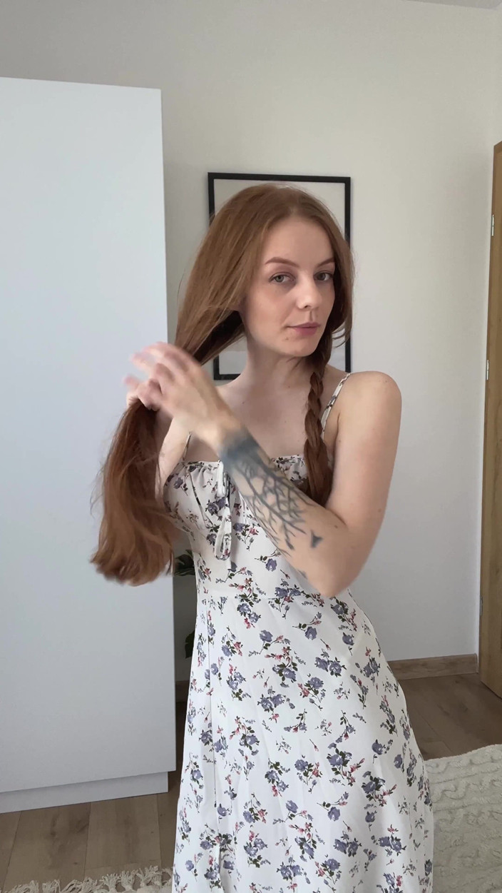 LadyInBad: Shy Redhead Girl with Pigtails Stripes so You Can Show...