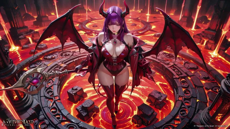Seraphina Vale: Reina demonio de pelo morado! Una fiesta prohibida en el...