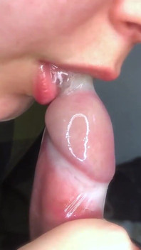 Cum in Condom, Then She Drinks It! Cut Clip