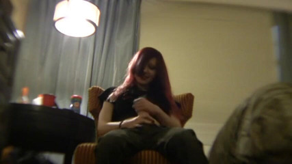 Solo Austria: Kinky redhead teen showing you how to jerk with strap-on