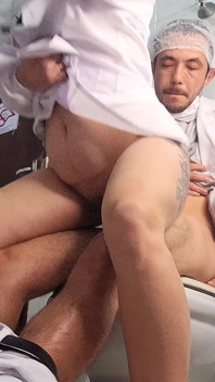 Slutty Nurse Catches Doctor on Duty and Performs Very Intimate Exam in Hospital Bathroom