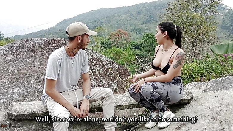 Vayolet: On a Camping Trip I Fuck My Neighbor's Pussy Outdoors...