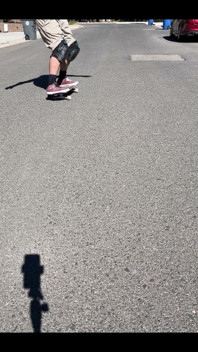 The streets are for skateboarding. 