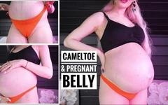 Cameltoe & 9 Monate Schwangerer Bauch