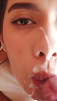 Messy Facial (sloppy Blowjob)