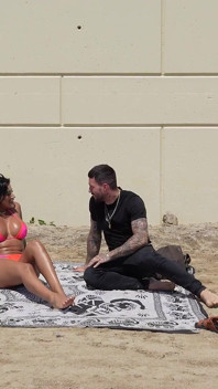 Harter Sex mit einem Fan, den ich am Strand in Barcelona treffen - Mariana Martix und Rauls Bud.